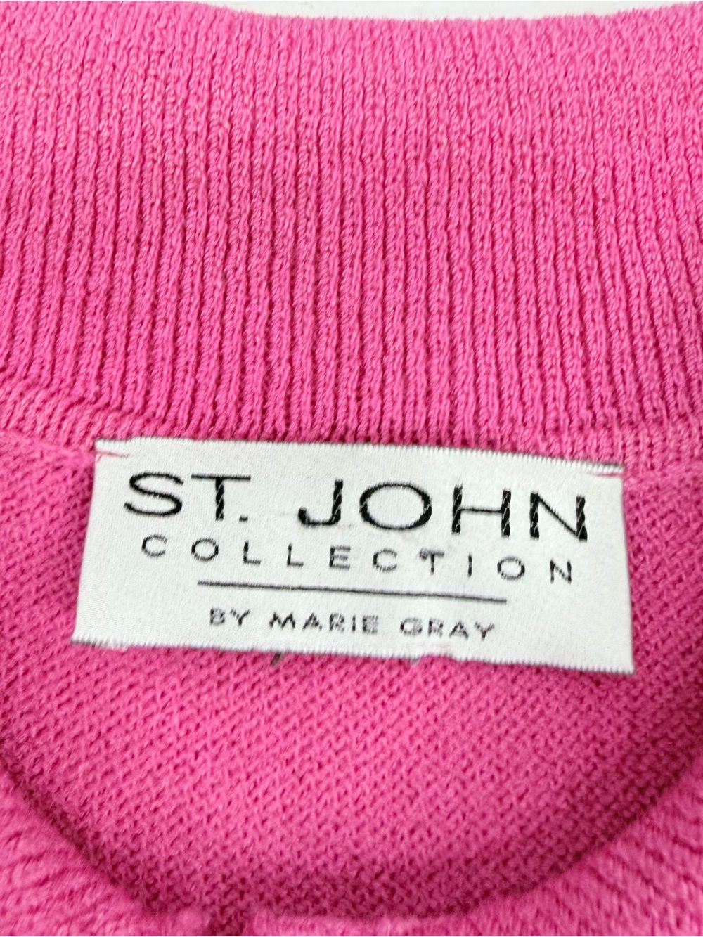 St. John Collection Women’s Size 12 Hot Pink Knit Dress Read - Picture 16 of 16